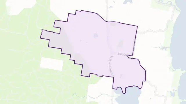 Bergalia Area Boundary Map