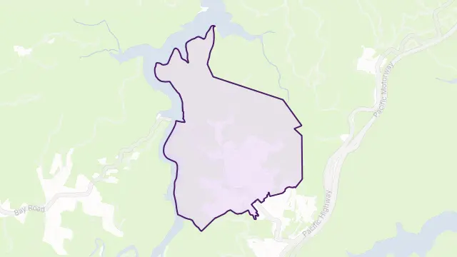 Berowra Heights Area Boundary Map