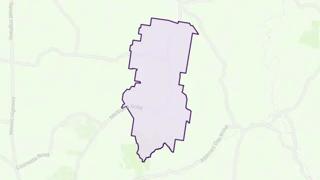 Berrigal Area Boundary Map