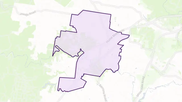 Berrima Area Boundary Map