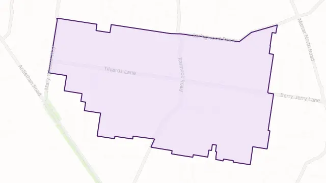 Berry Jerry Area Boundary Map