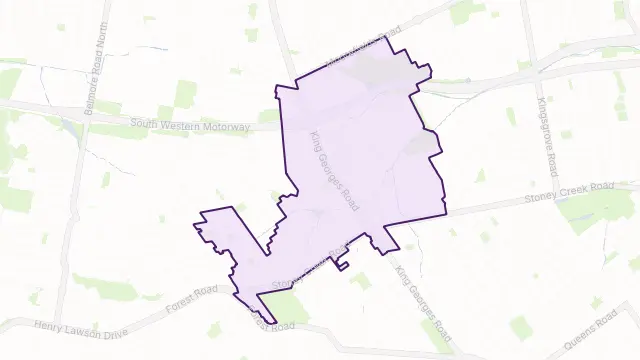 Beverly Hills Area Boundary Map