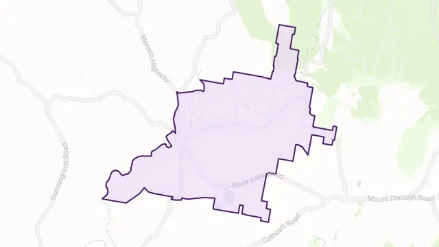 Bibbenluke Area Boundary Map