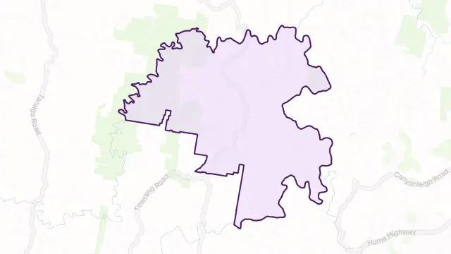 Big Hill Area Boundary Map
