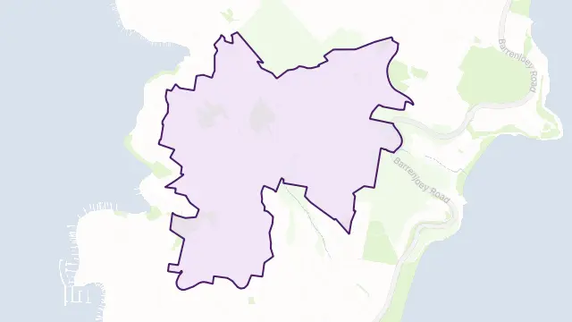 Bilgola Plateau Area Boundary Map