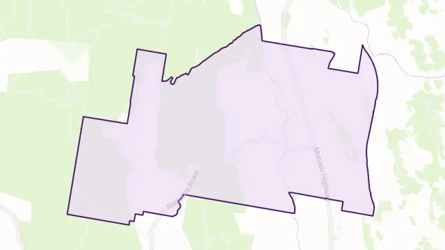 Billilingra Area Boundary Map