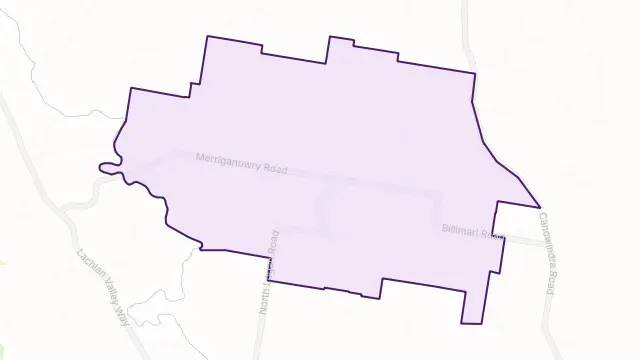 Billimari Area Boundary Map