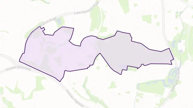 Blackbutt Area Boundary Map