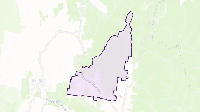 Blackmans Flat Area Boundary Map