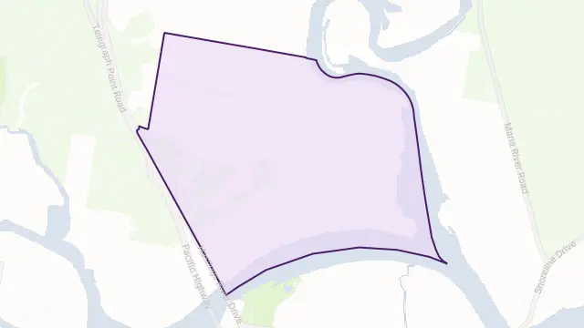 Blackmans Point Area Boundary Map