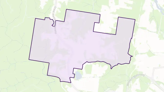 Blaxland Area Boundary Map