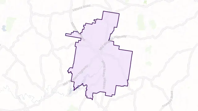 Blayney Area Boundary Map