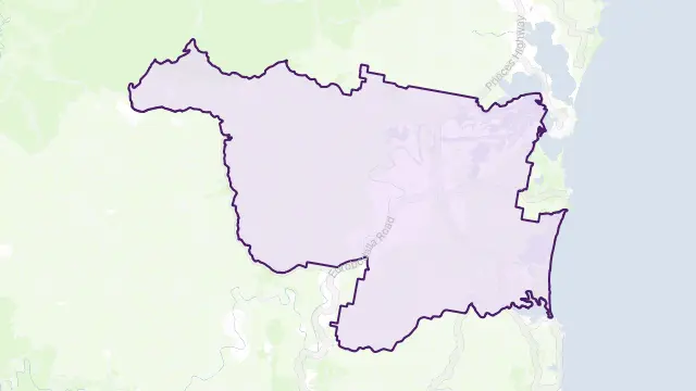 Bodalla Area Boundary Map