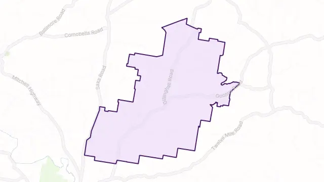 Bodangora Area Boundary Map