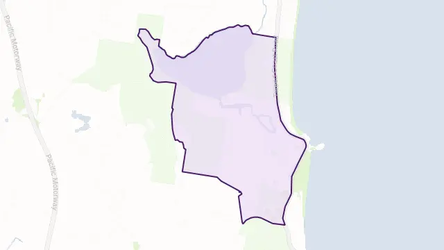 Bogangar Area Boundary Map