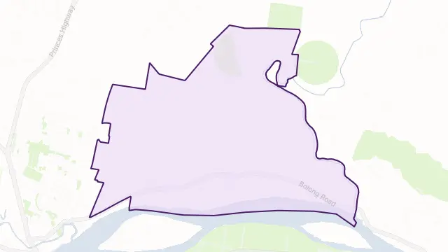Bolong Area Boundary Map
