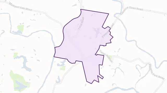 Bolwarra Heights Area Boundary Map