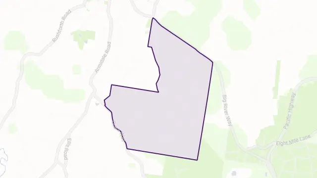 Bom Bom Area Boundary Map