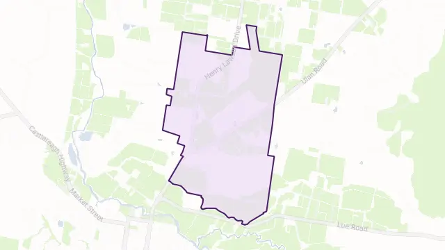 Bombira Area Boundary Map