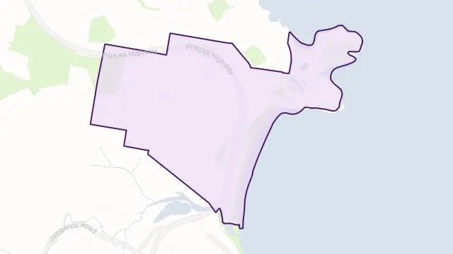Bombo Area Boundary Map