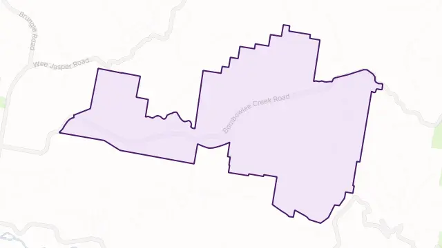 Bombowlee Creek Area Boundary Map