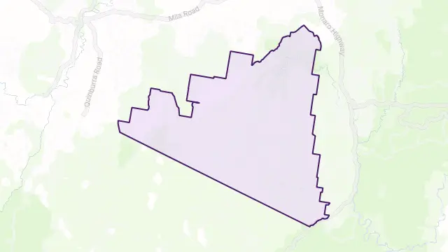 Bondi Forest Area Boundary Map