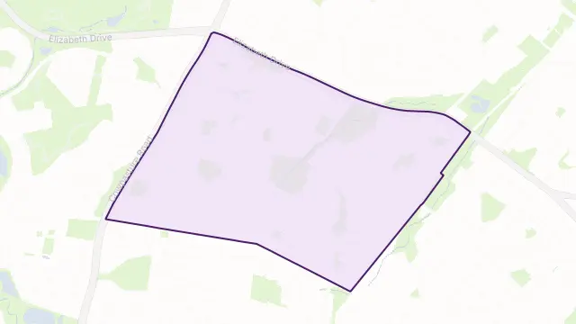 Bonnyrigg Heights Area Boundary Map
