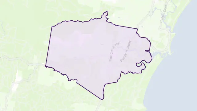 Bonville Area Boundary Map