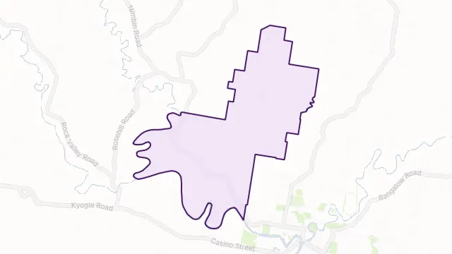 Booerie Creek Area Boundary Map