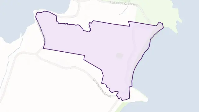 Boomerang Beach Area Boundary Map