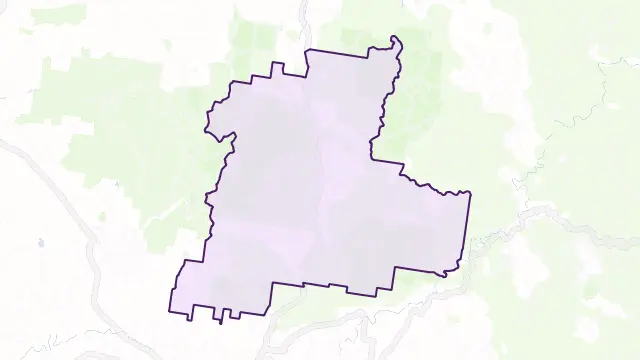 Boonoo Boonoo Area Boundary Map