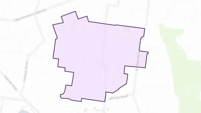 Boorga Area Boundary Map