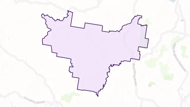 Boorolong Area Boundary Map