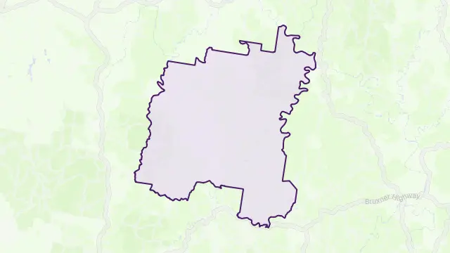 Boorook Area Boundary Map