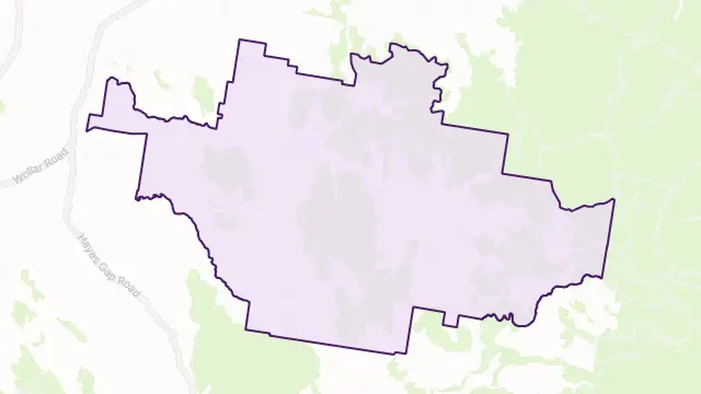 Botobolar Area Boundary Map