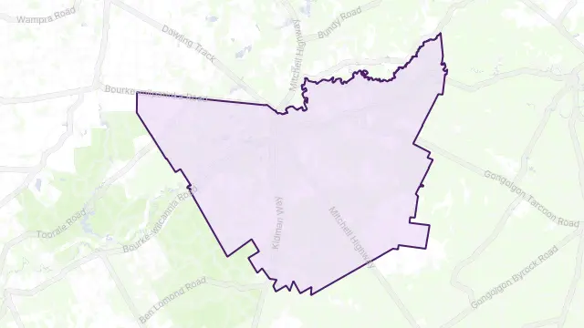 Bourke Area Boundary Map