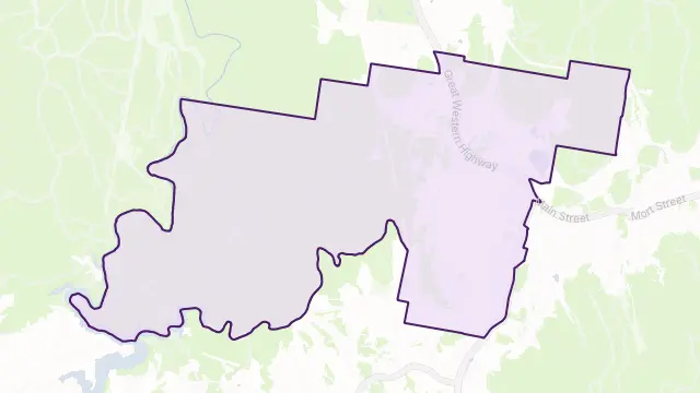 Bowenfels Area Boundary Map