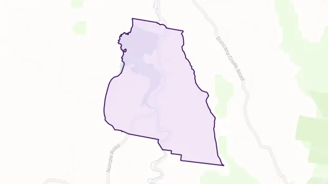 Bowling Alley Point Area Boundary Map