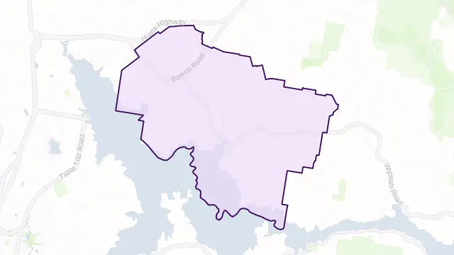 Bowna Area Boundary Map