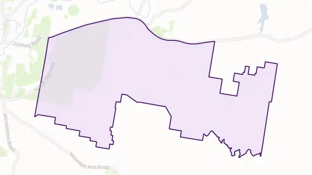 Boxers Creek Area Boundary Map