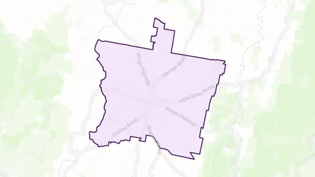 Braidwood Area Boundary Map