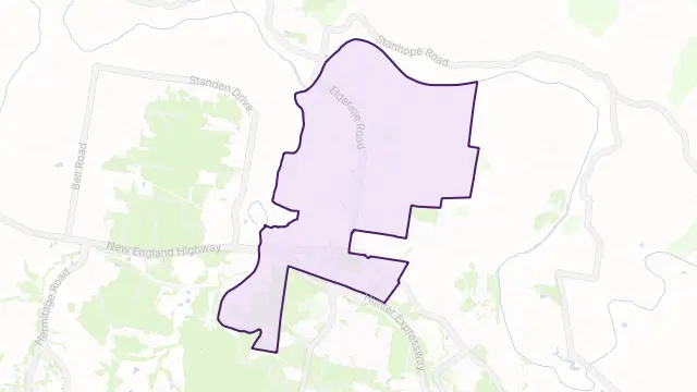 Branxton Area Boundary Map
