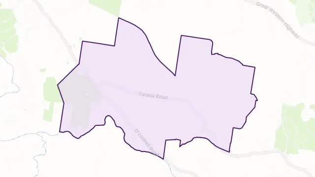 Brewongle Area Boundary Map