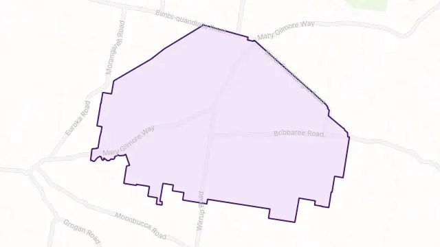 Bribbaree Area Boundary Map