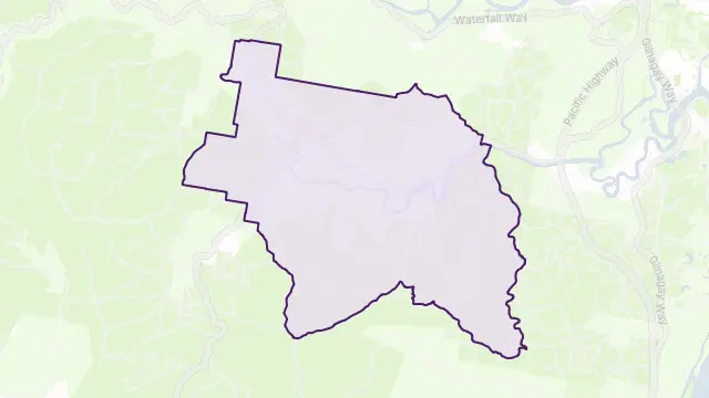 Brierfield Area Boundary Map