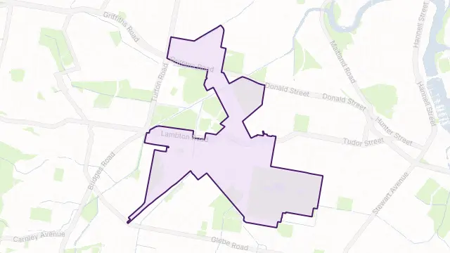 Broadmeadow Area Boundary Map