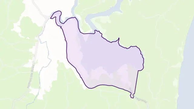 Broadwater Area Boundary Map