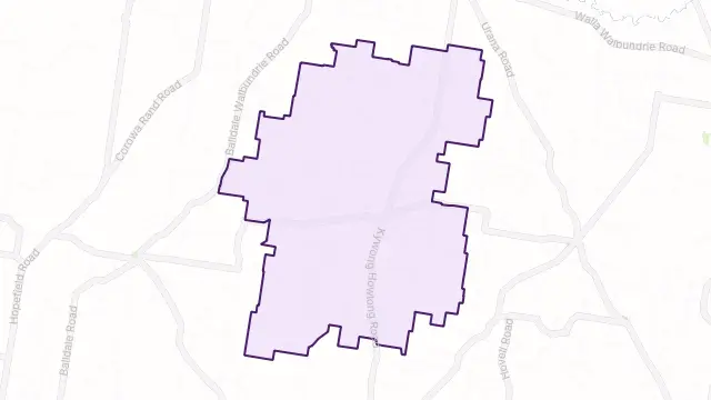 Brocklesby Area Boundary Map