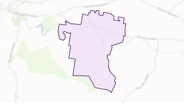 Brodies Plains Area Boundary Map