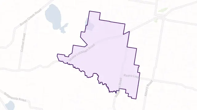 Brookong Area Boundary Map